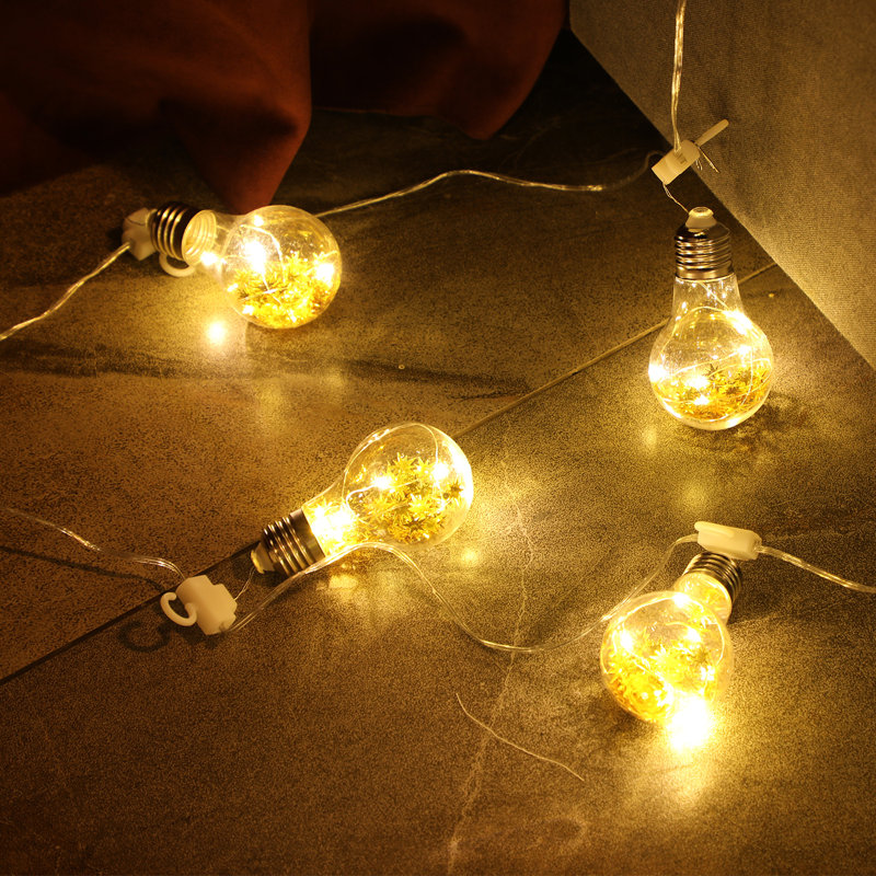 Rebrilliant Lewton 16.4ft LED String Lights Vintage Edison Bulbs Globe Lights for Party Christmas festival Battery USB Operated Warm White Reviews Wayfair
